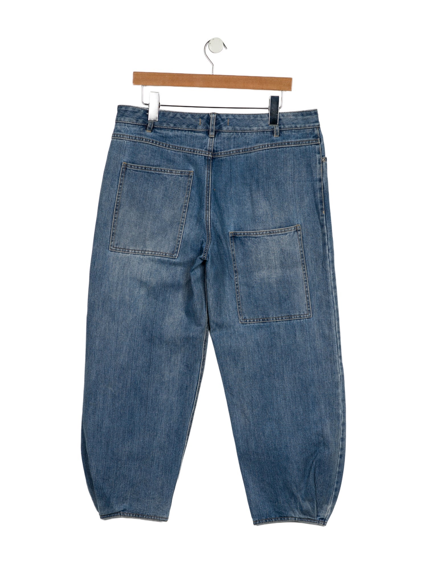 Tibi High-Rise Straight Leg Jeans