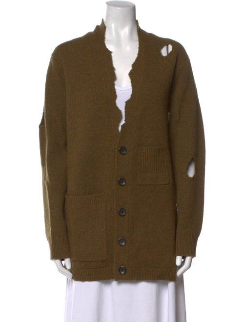 Tibi Lambswool V-Neck Sweater