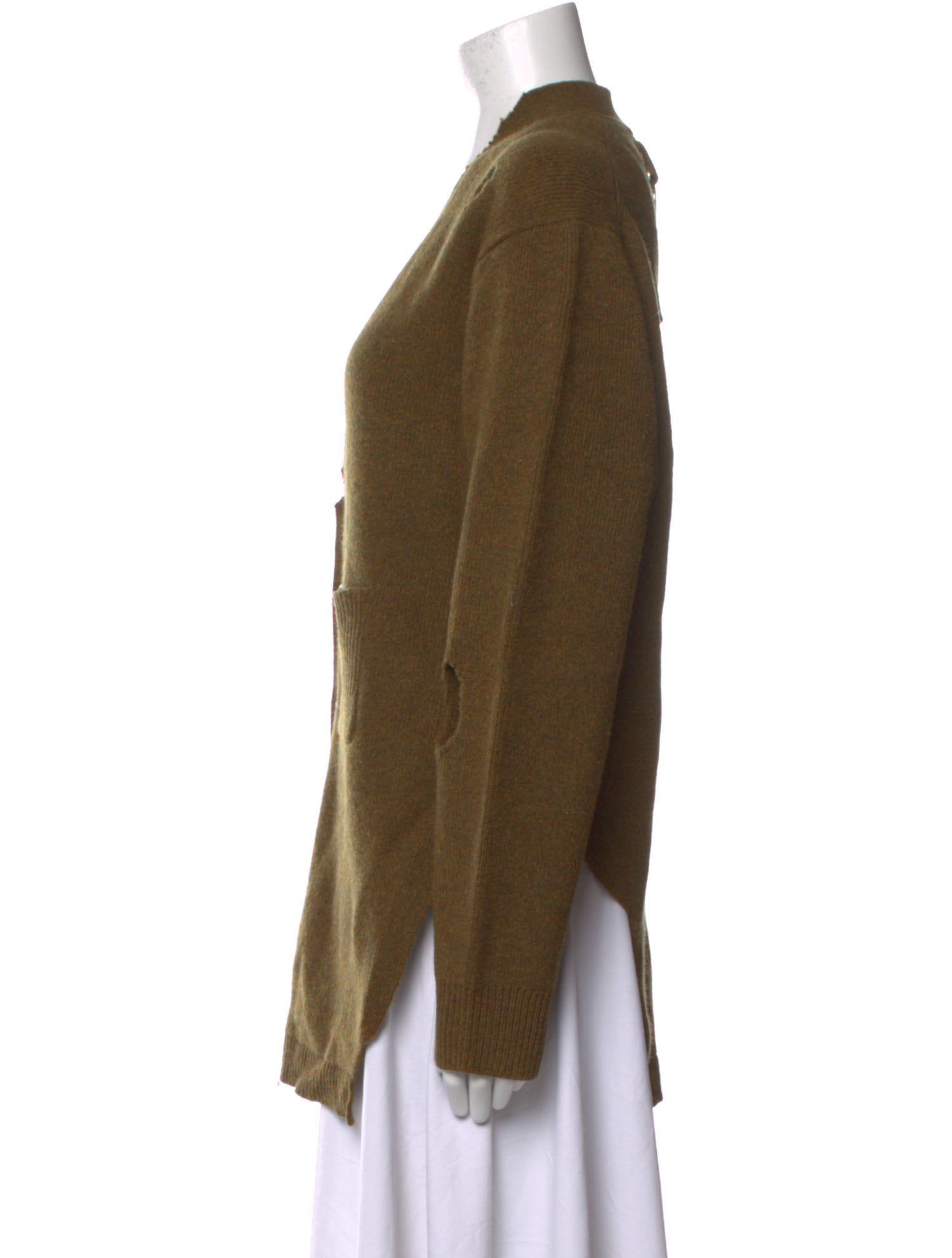 Tibi Lambswool V-Neck Sweater