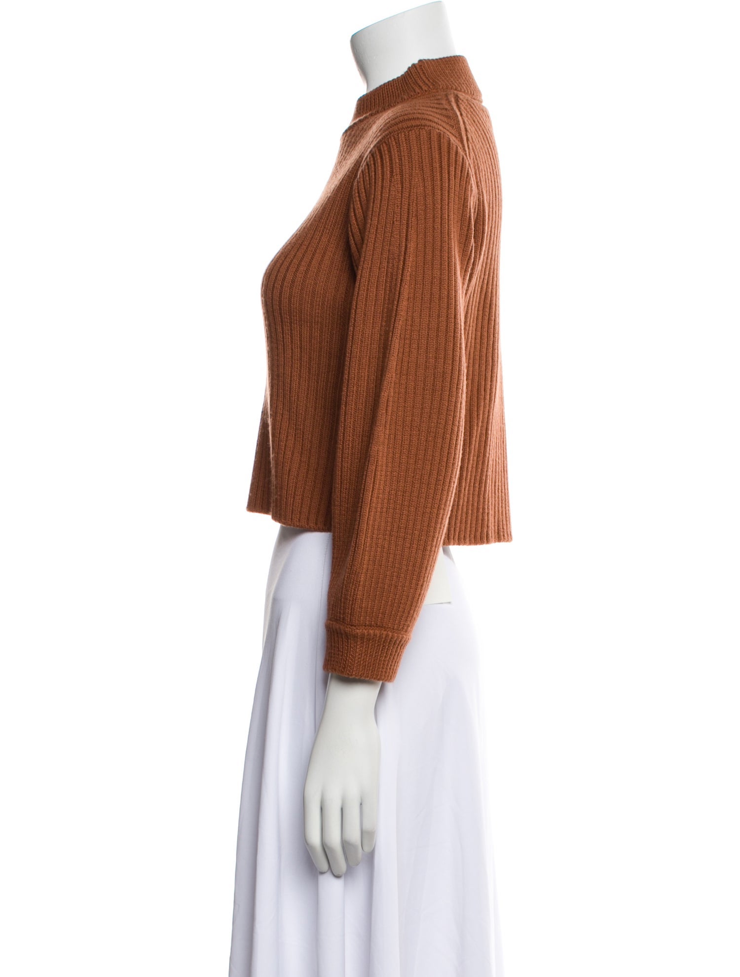Tibi Merino Wool Mock Neck Sweater