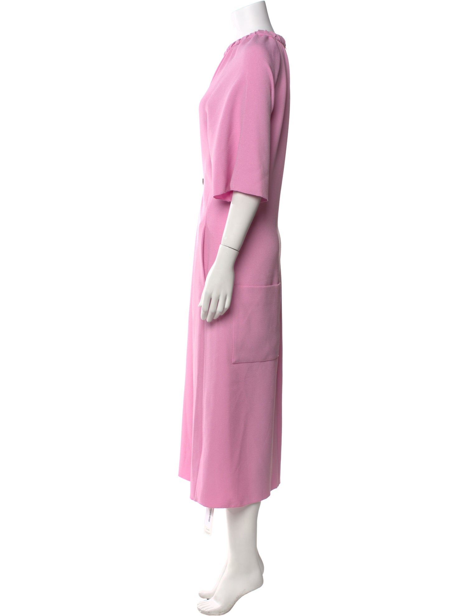 Tibi Crew Neck Long Dress