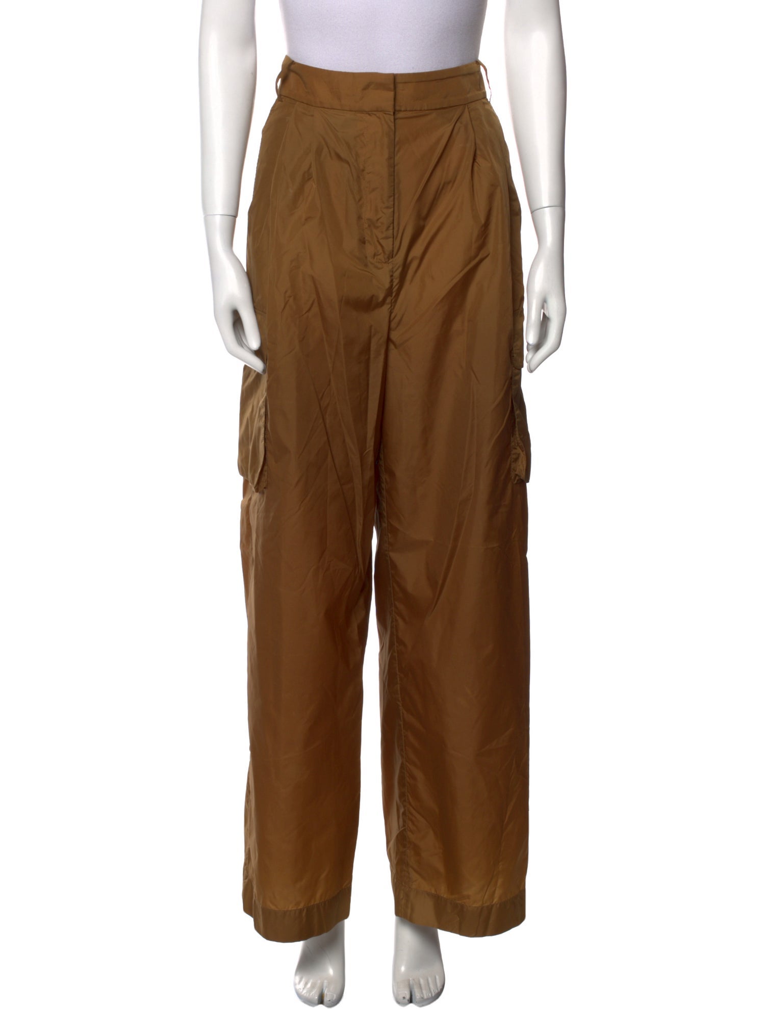 Tibi Nylon Wide Leg Pants