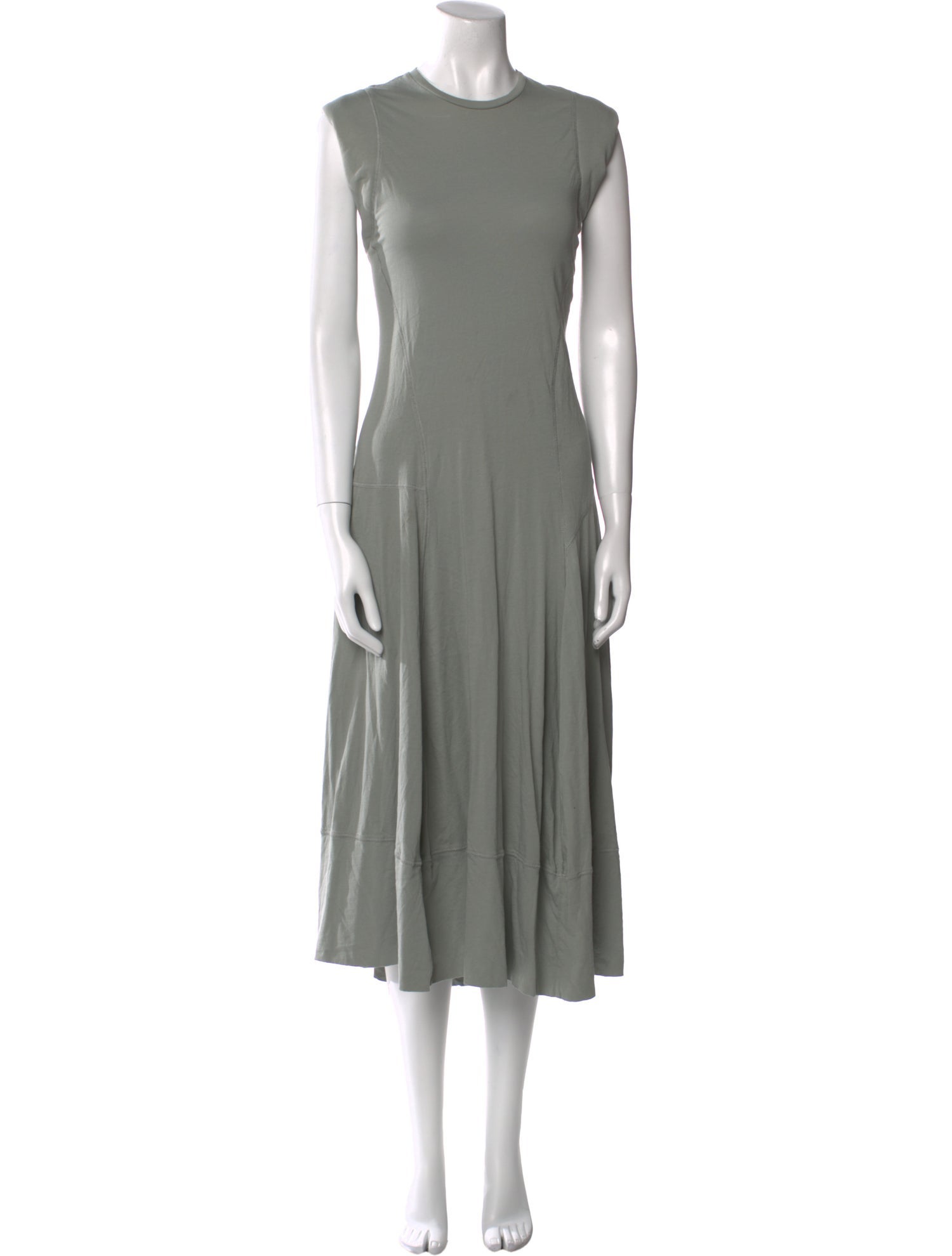 Tibi Crew Neck Long Dress