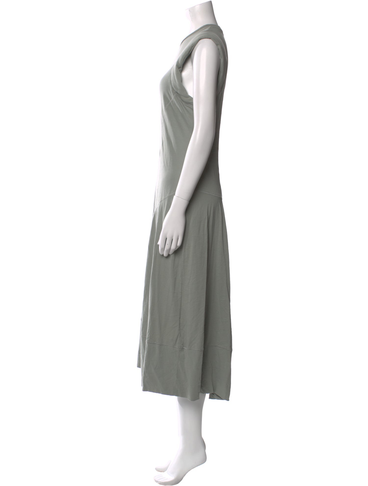 Tibi Crew Neck Long Dress