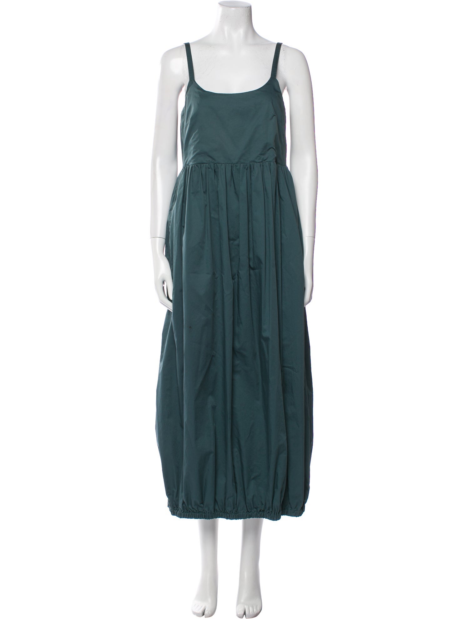 Tibi Square Neckline Long Dress