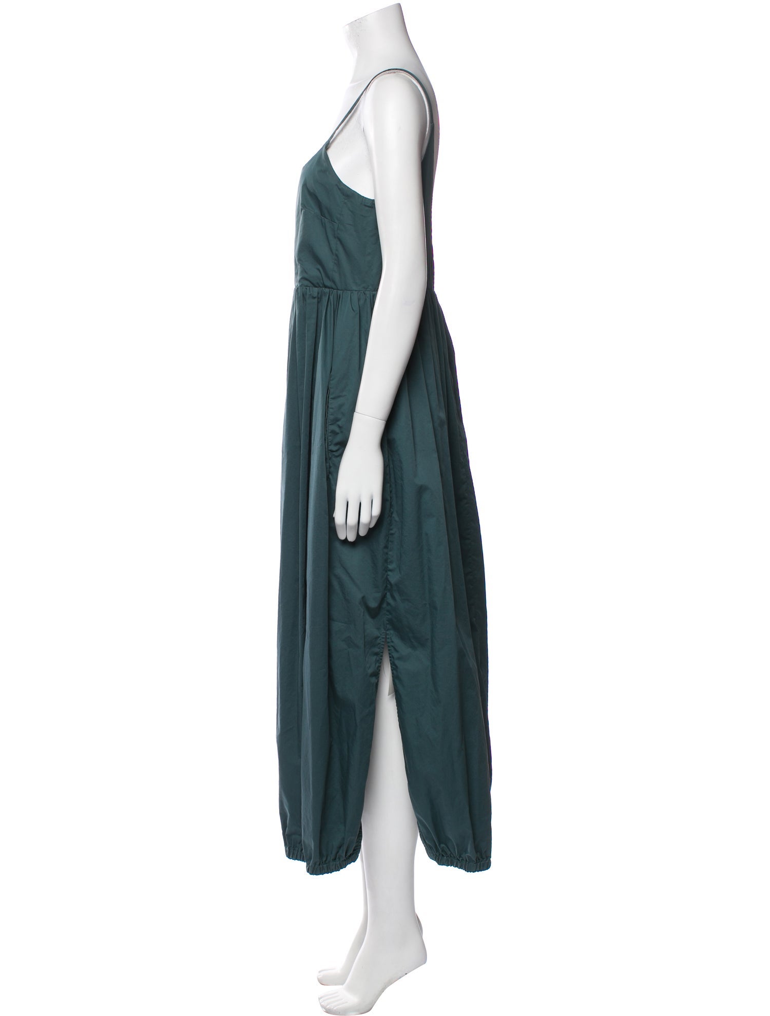 Tibi Square Neckline Long Dress