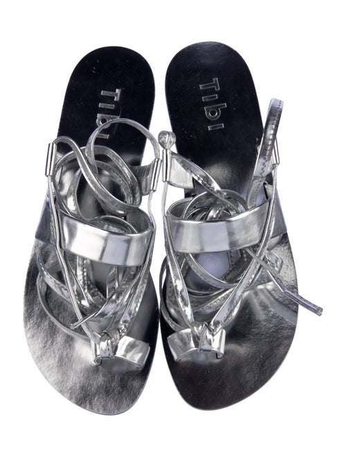 Tibi Leather Gladiator Sandals