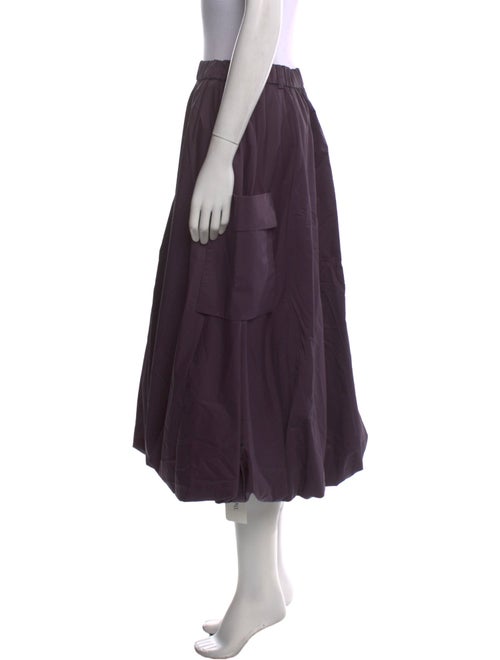 Tibi Pleated Accents Midi Length Skirt