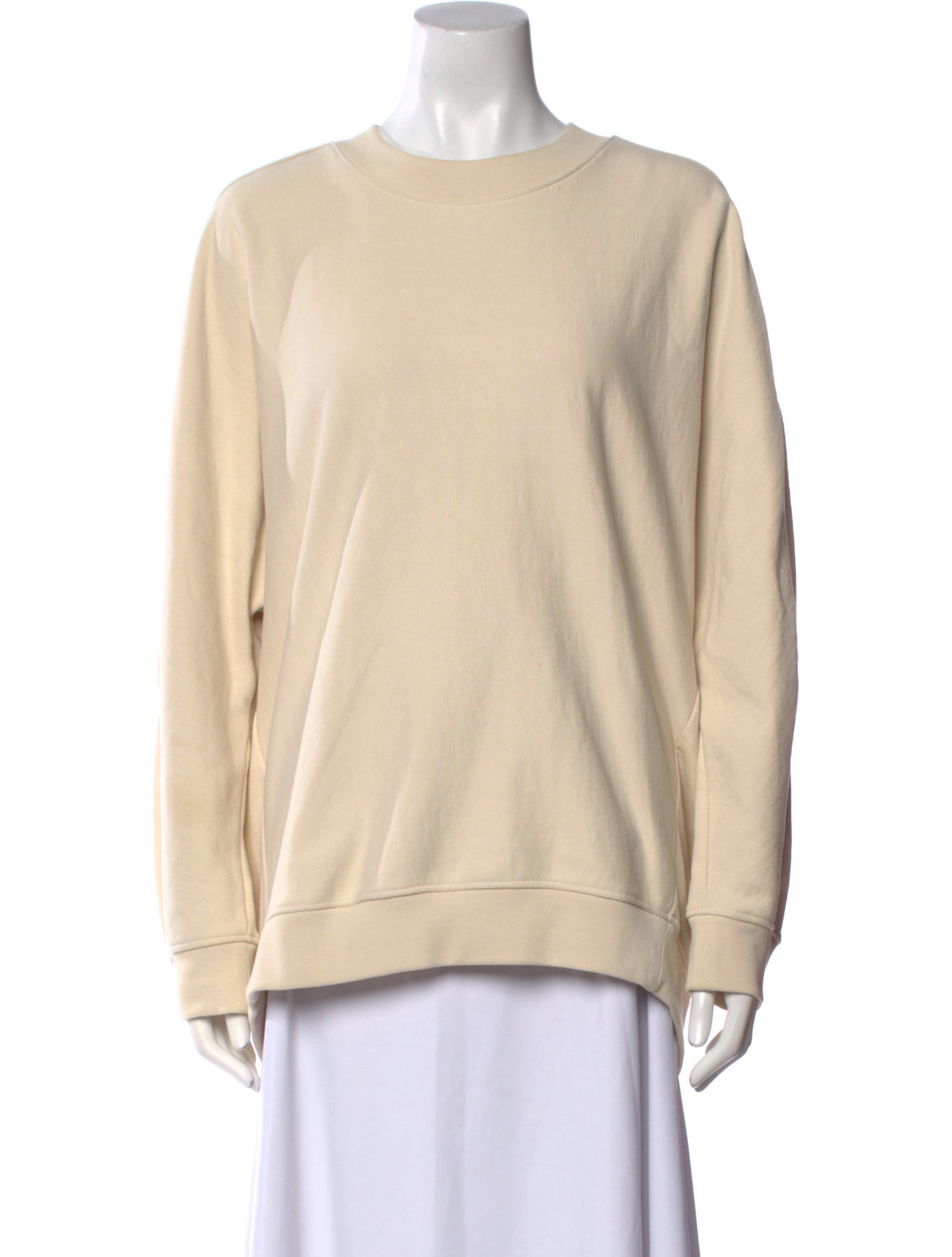 Tibi Bateau Neckline Long Sleeve Sweatshirt