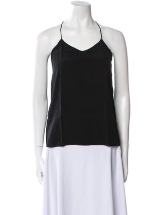 Tibi Silk V-Neck Top