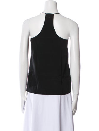 Tibi Silk V-Neck Top