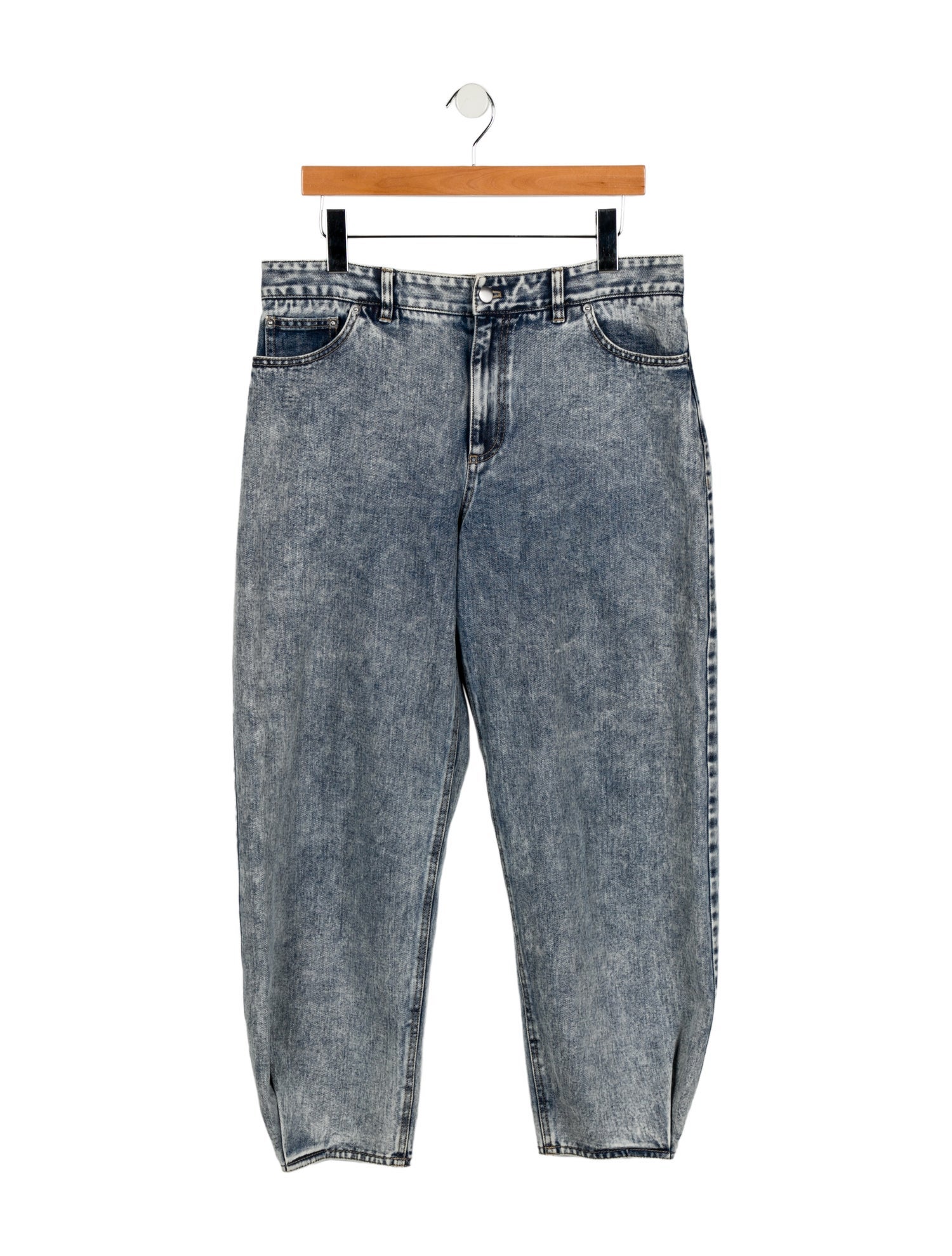 Tibi High-Rise Straight Leg Jeans