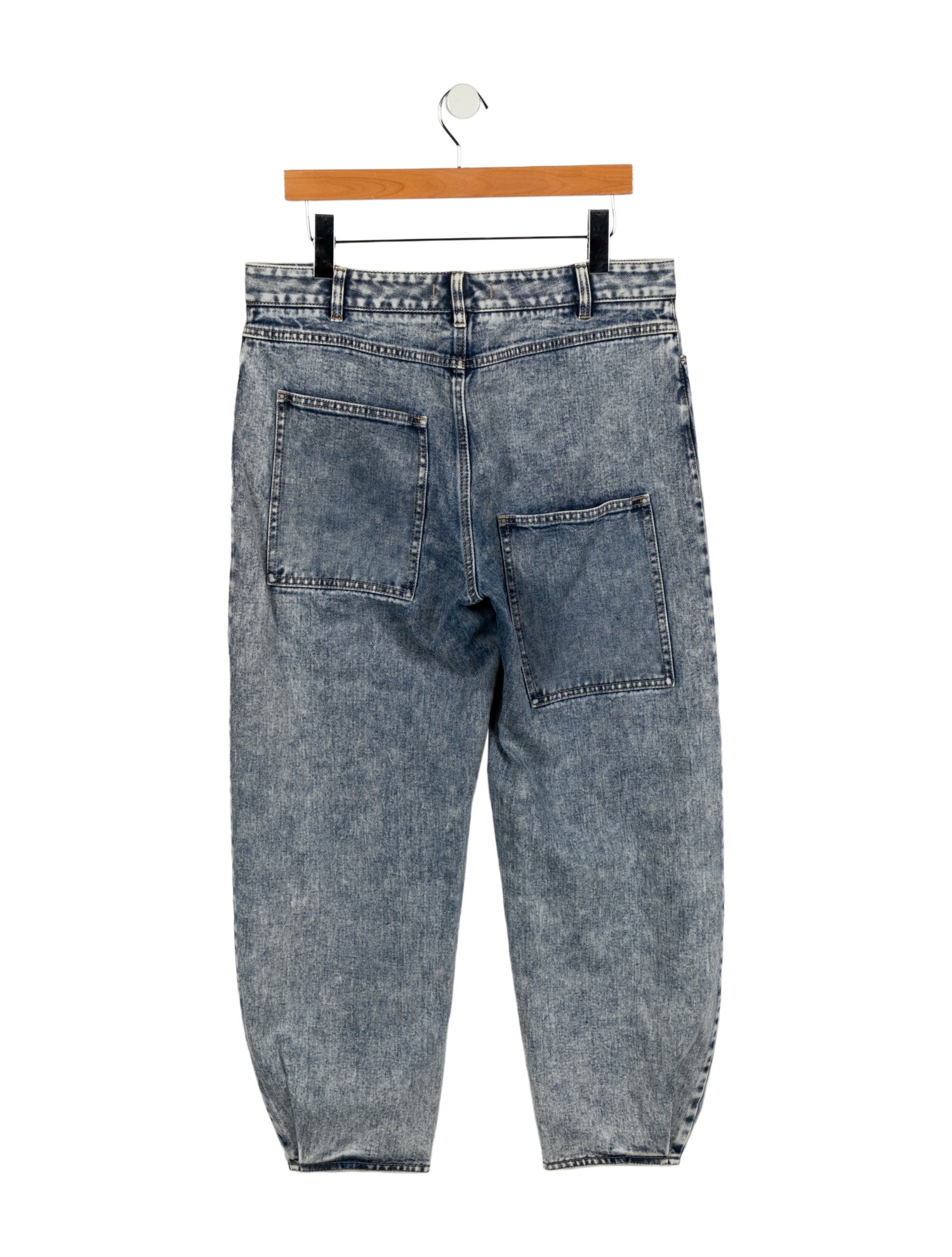 Tibi High-Rise Straight Leg Jeans