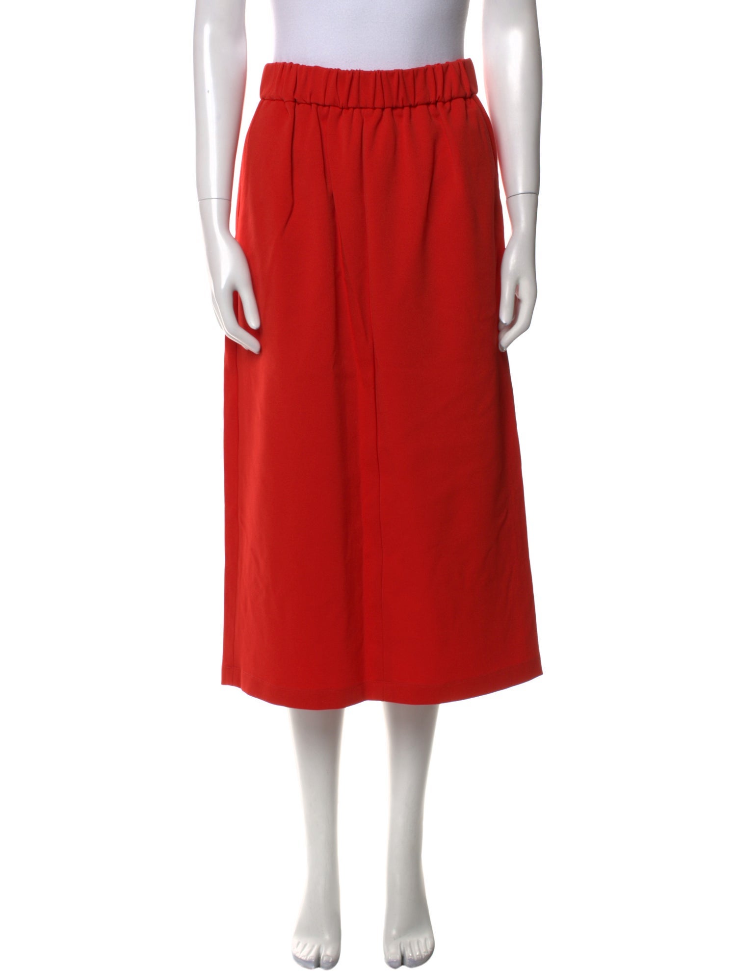 Tibi Pleated Accents Midi Length Skirt