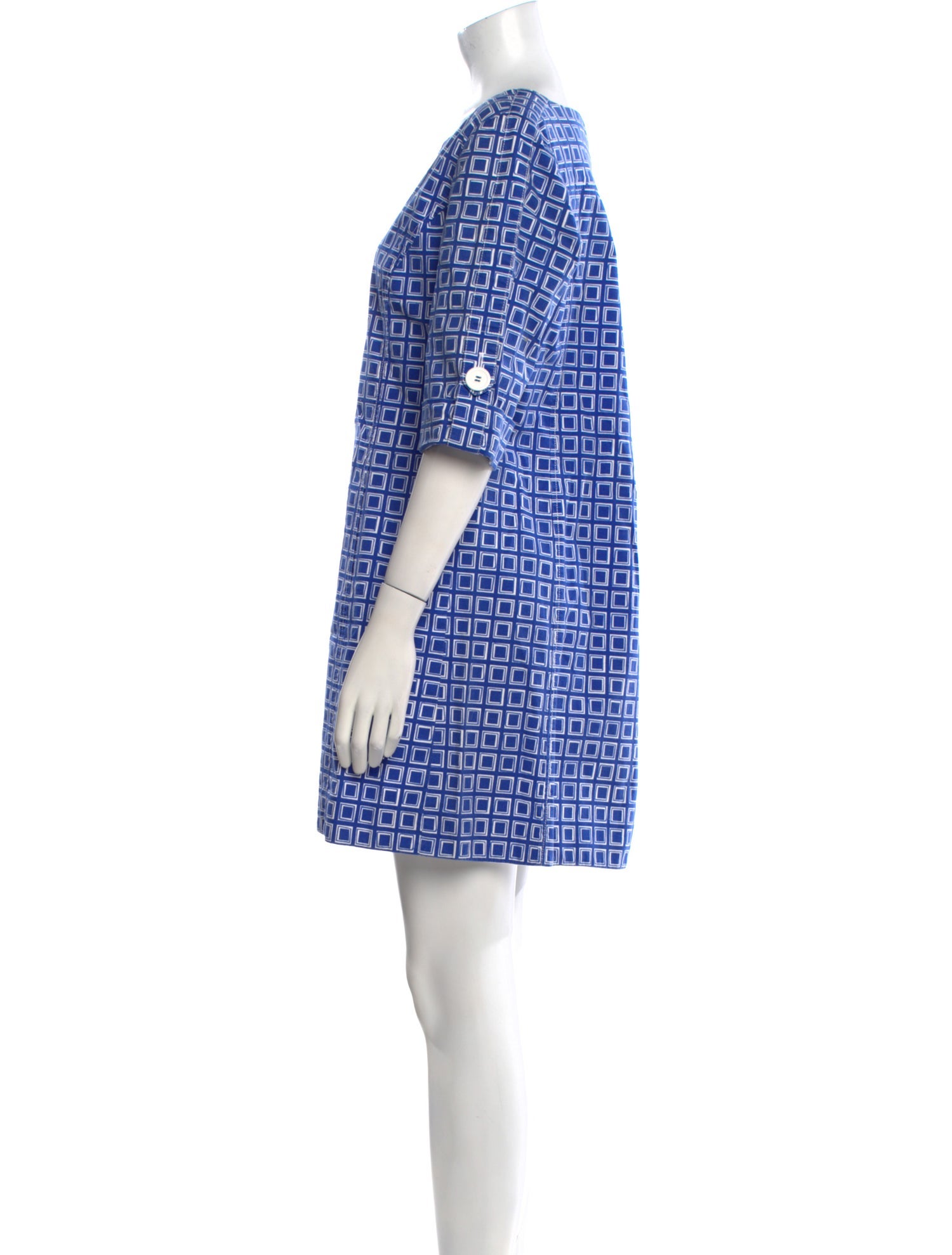 Tibi Plaid Print Mini Dress