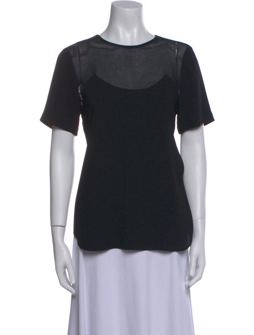 Tibi Crew Neck Short Sleeve T-Shirt