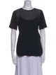 Tibi Crew Neck Short Sleeve T-Shirt