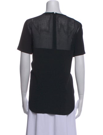 Tibi Crew Neck Short Sleeve T-Shirt