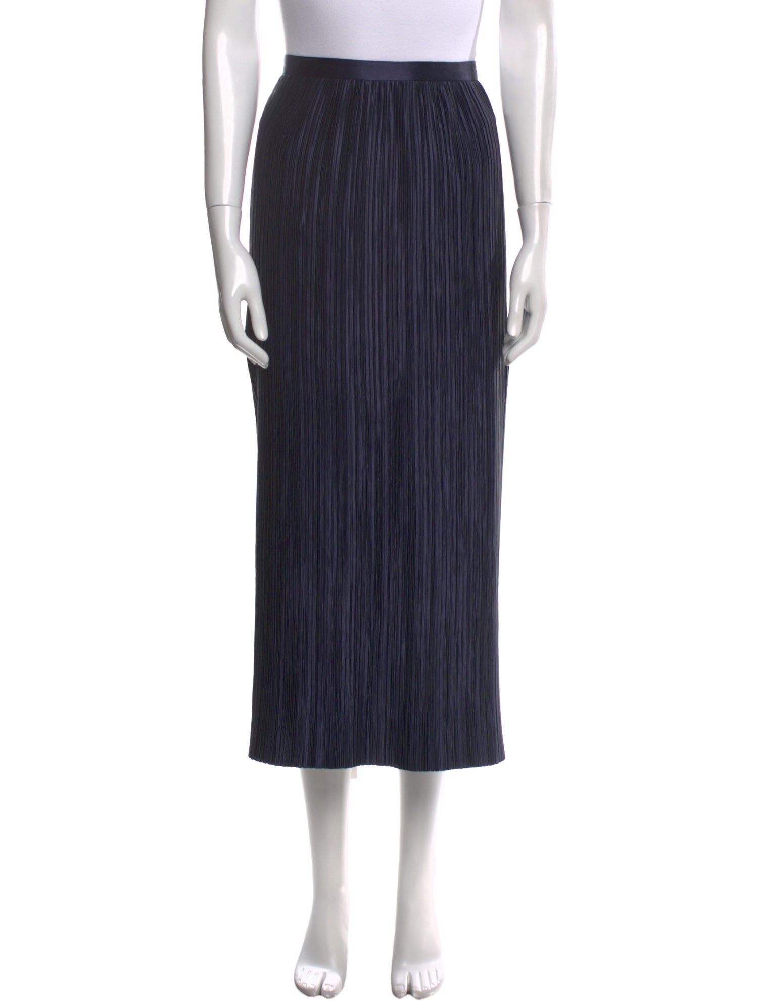 Tibi Pleated Accents Midi Length Skirt