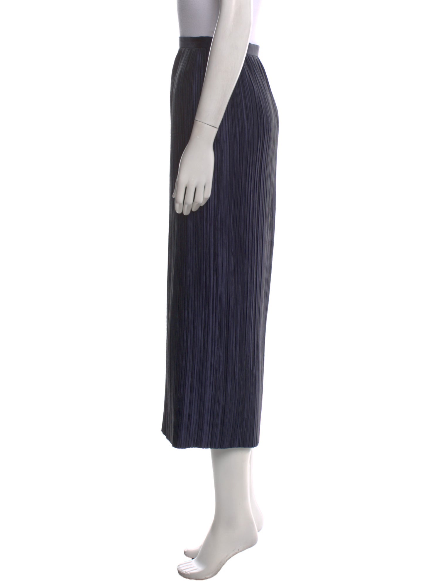 Tibi Pleated Accents Midi Length Skirt