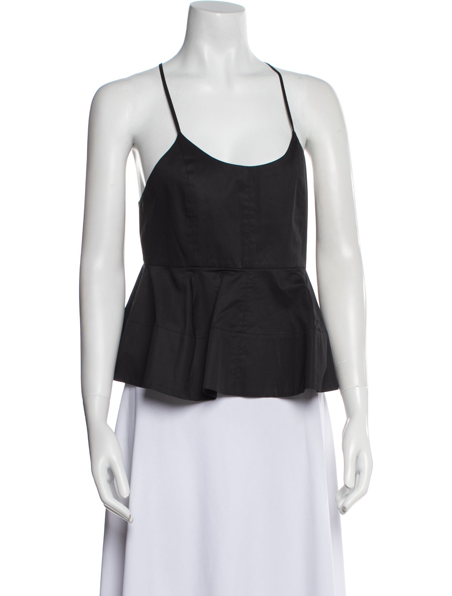 Tibi Scoop Neck Sleeveless Top