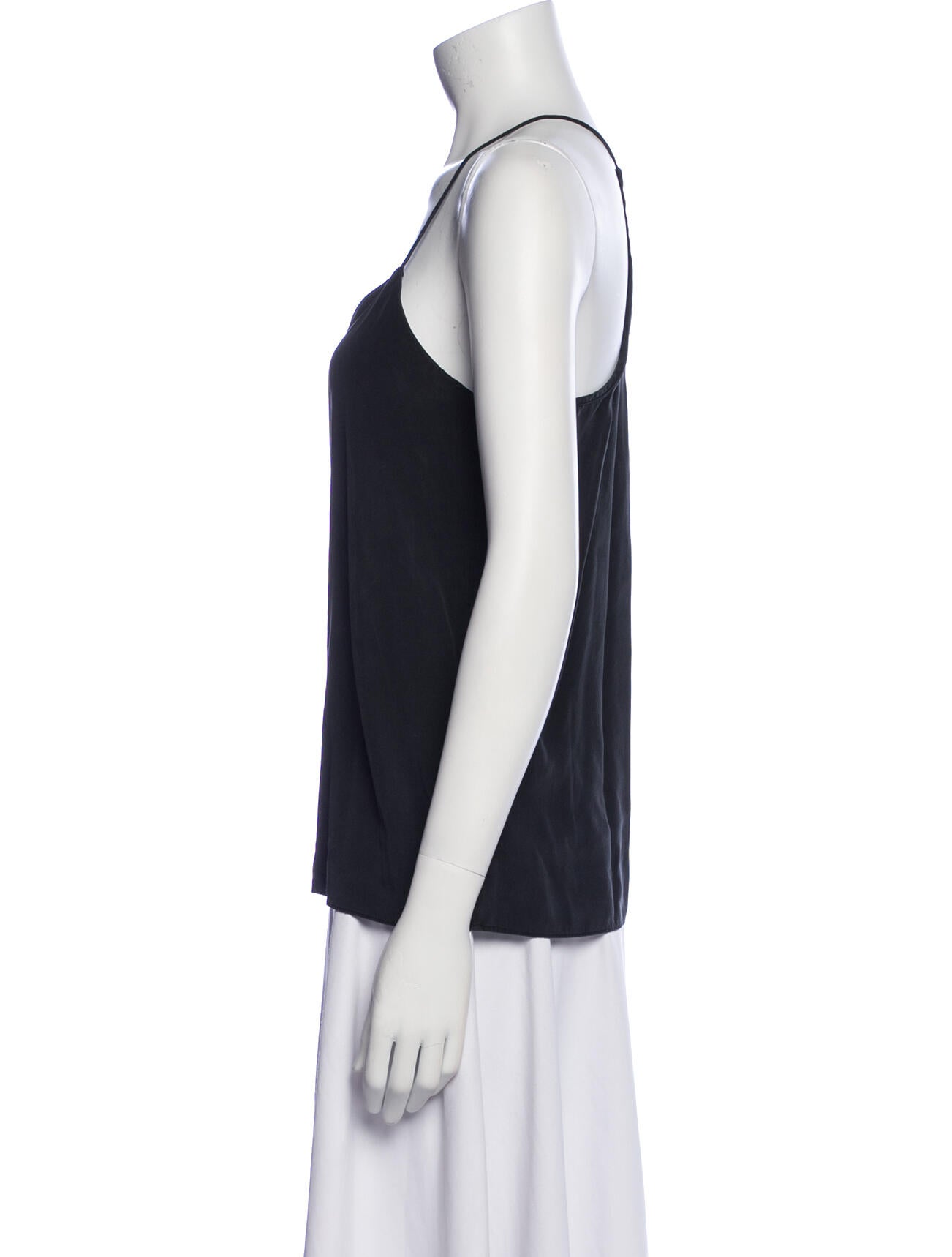 Tibi Silk V-Neck Top