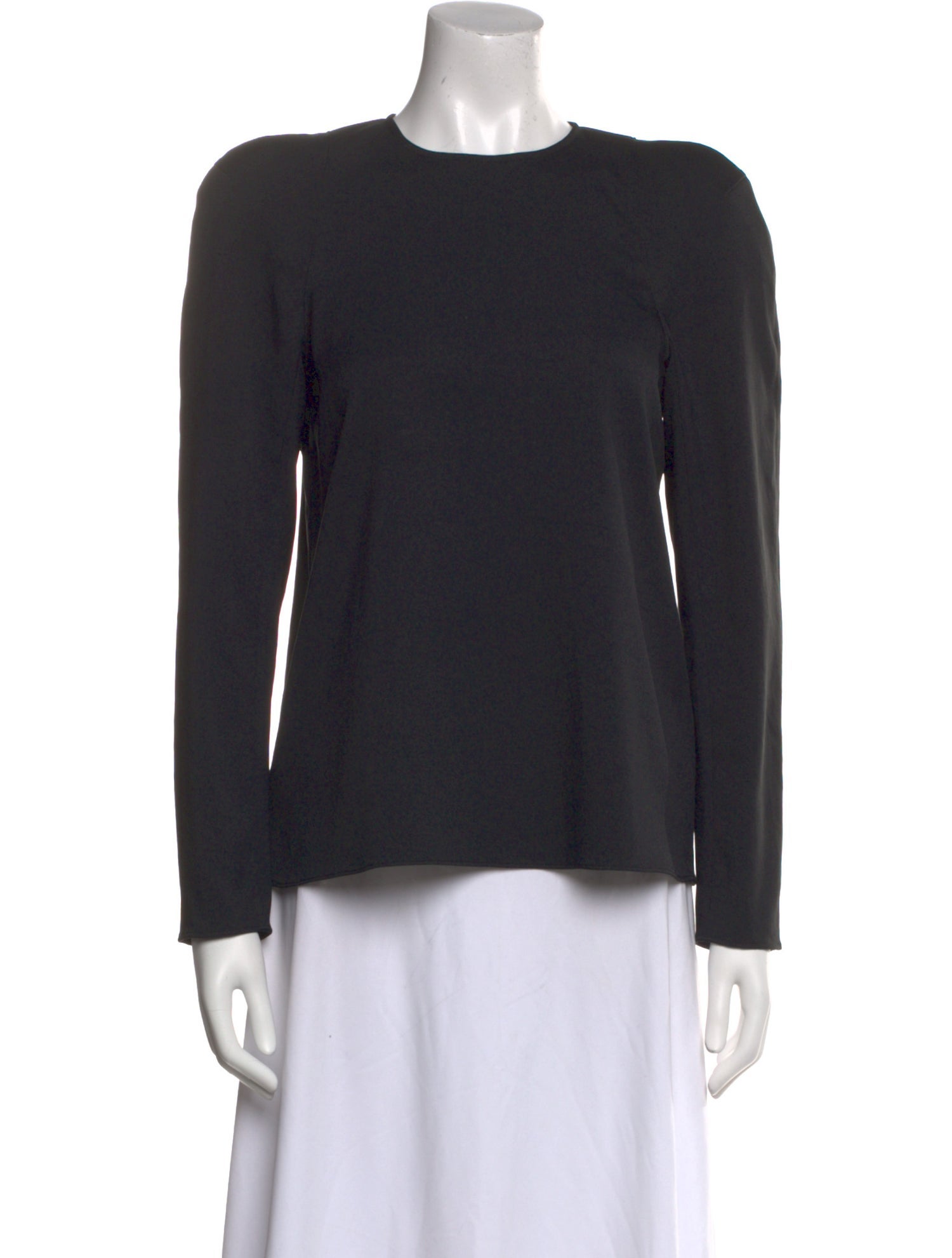 Tibi Crew Neck Long Sleeve Sweatshirt
