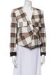 Tibi Plaid Print Blazer