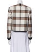 Tibi Plaid Print Blazer