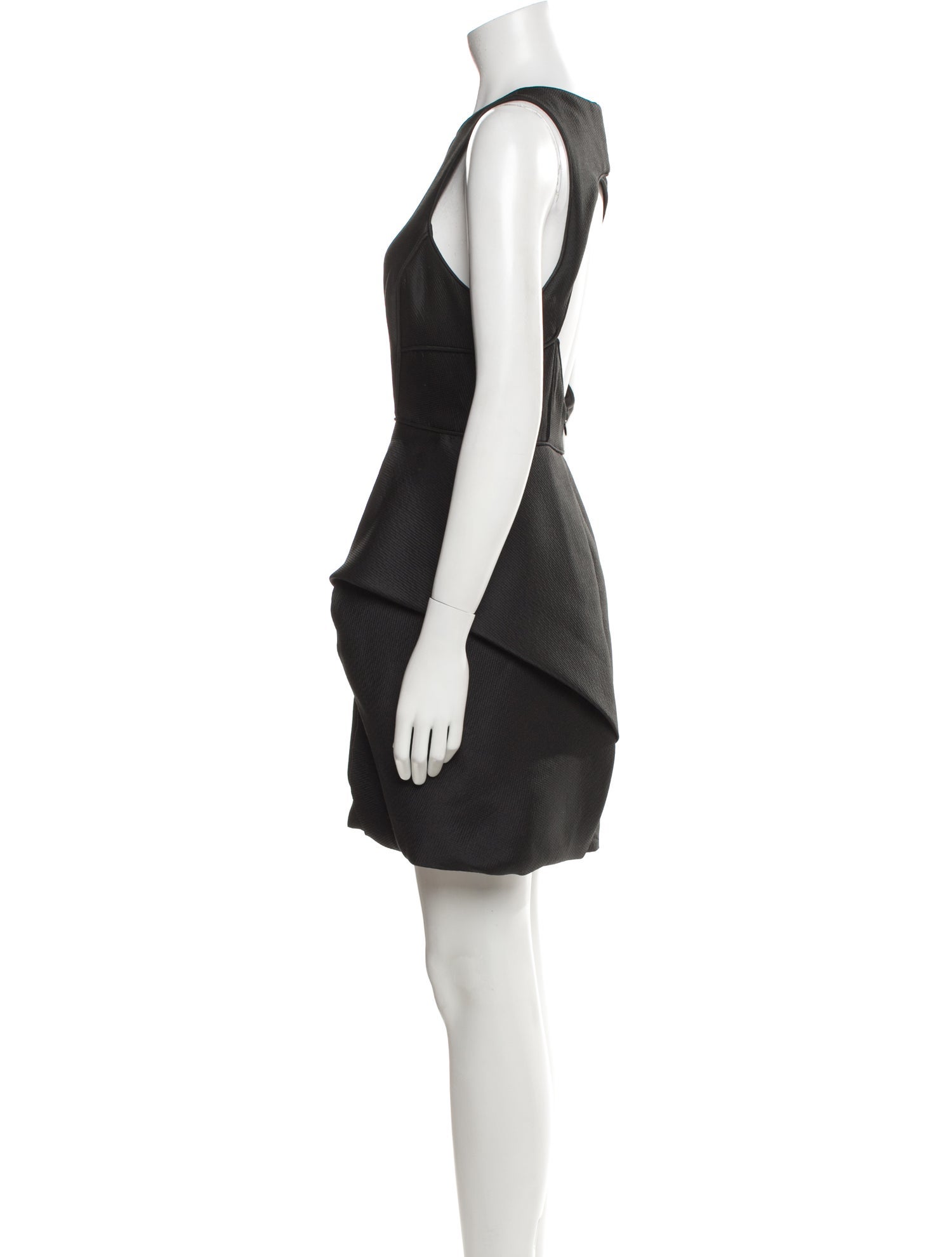 Tibi Scoop Neck Mini Dress