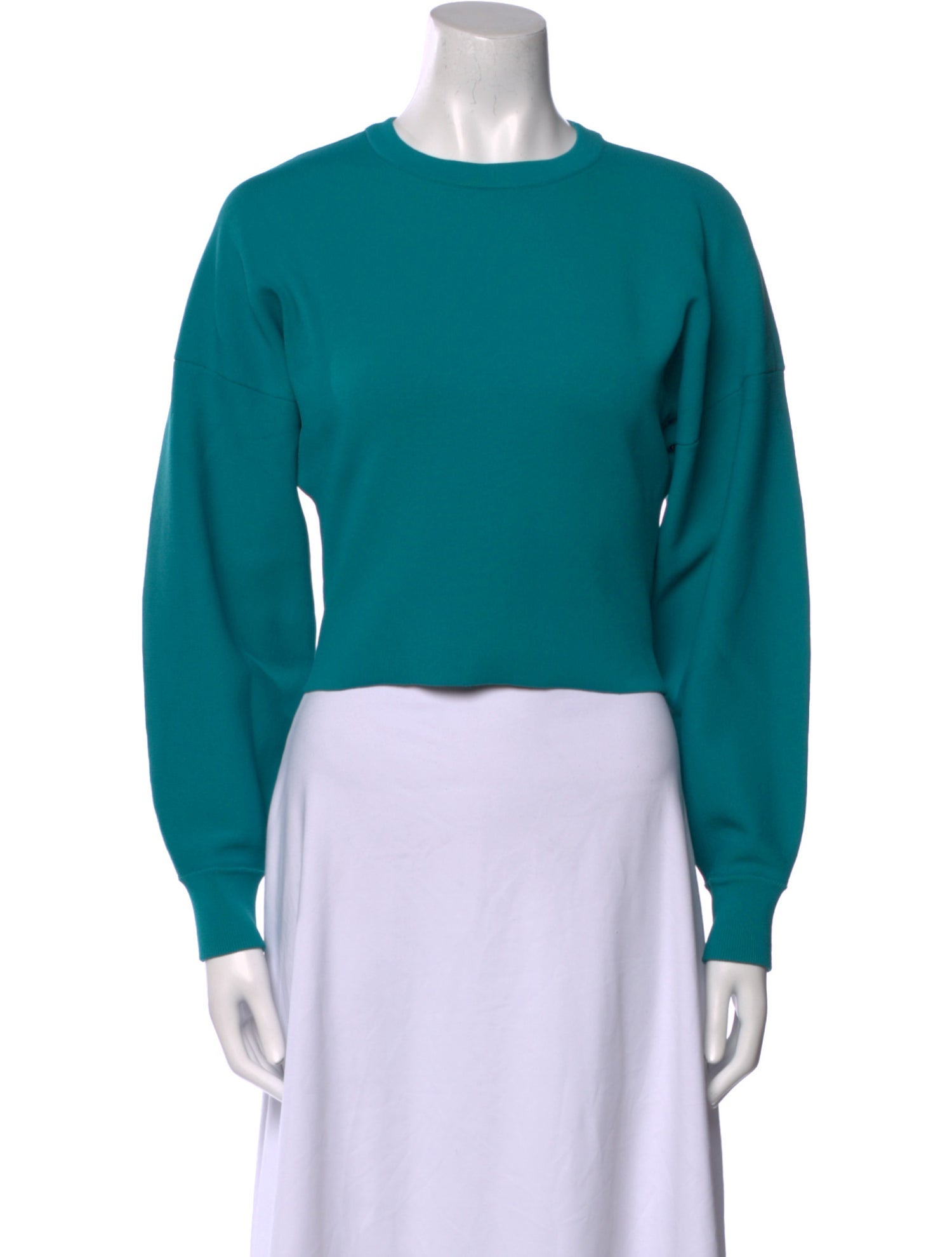 Tibi Crew Neck Long Sleeve Sweatshirt