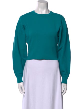 Tibi Crew Neck Long Sleeve Sweatshirt