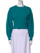 Tibi Crew Neck Long Sleeve Sweatshirt
