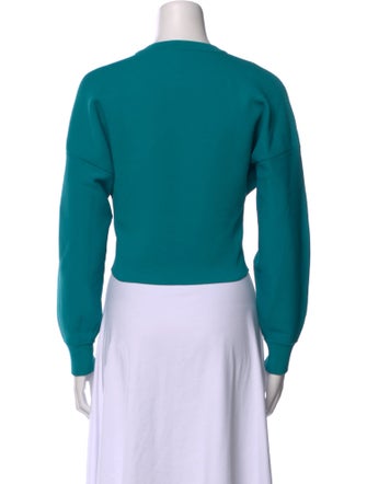 Tibi Crew Neck Long Sleeve Sweatshirt