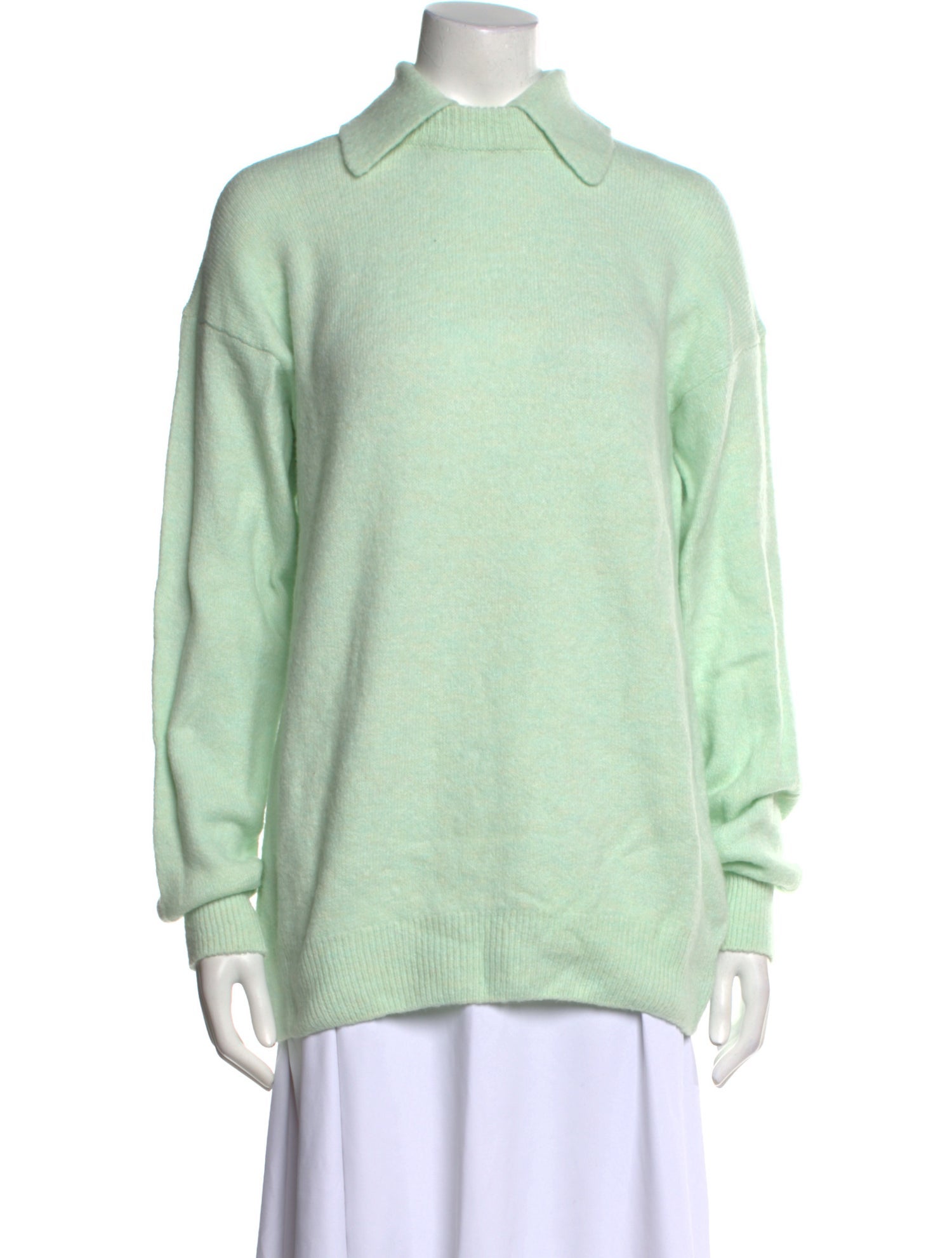 Tibi Alpaca Mock Neck Sweater