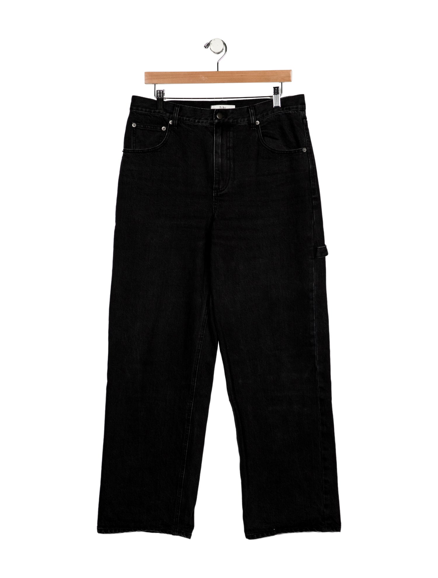 Tibi High-Rise Wide Leg Jeans