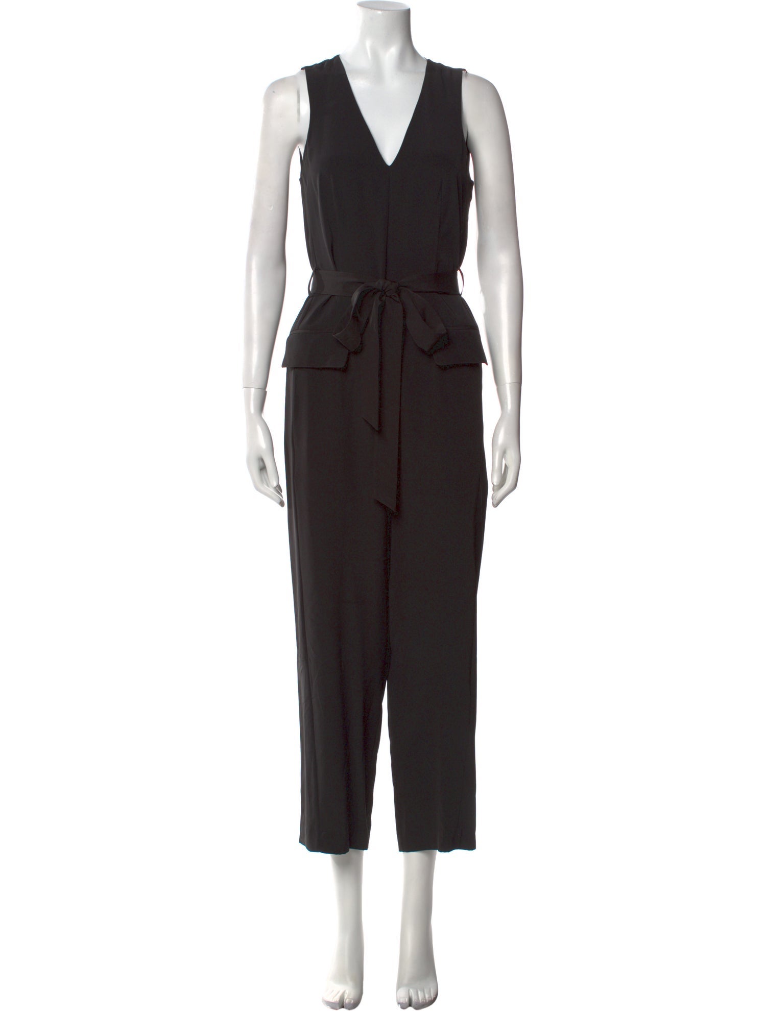 Tibi Silk V-Neck Jumpsuit