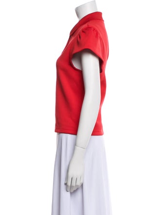 Tibi Short Sleeve Polo