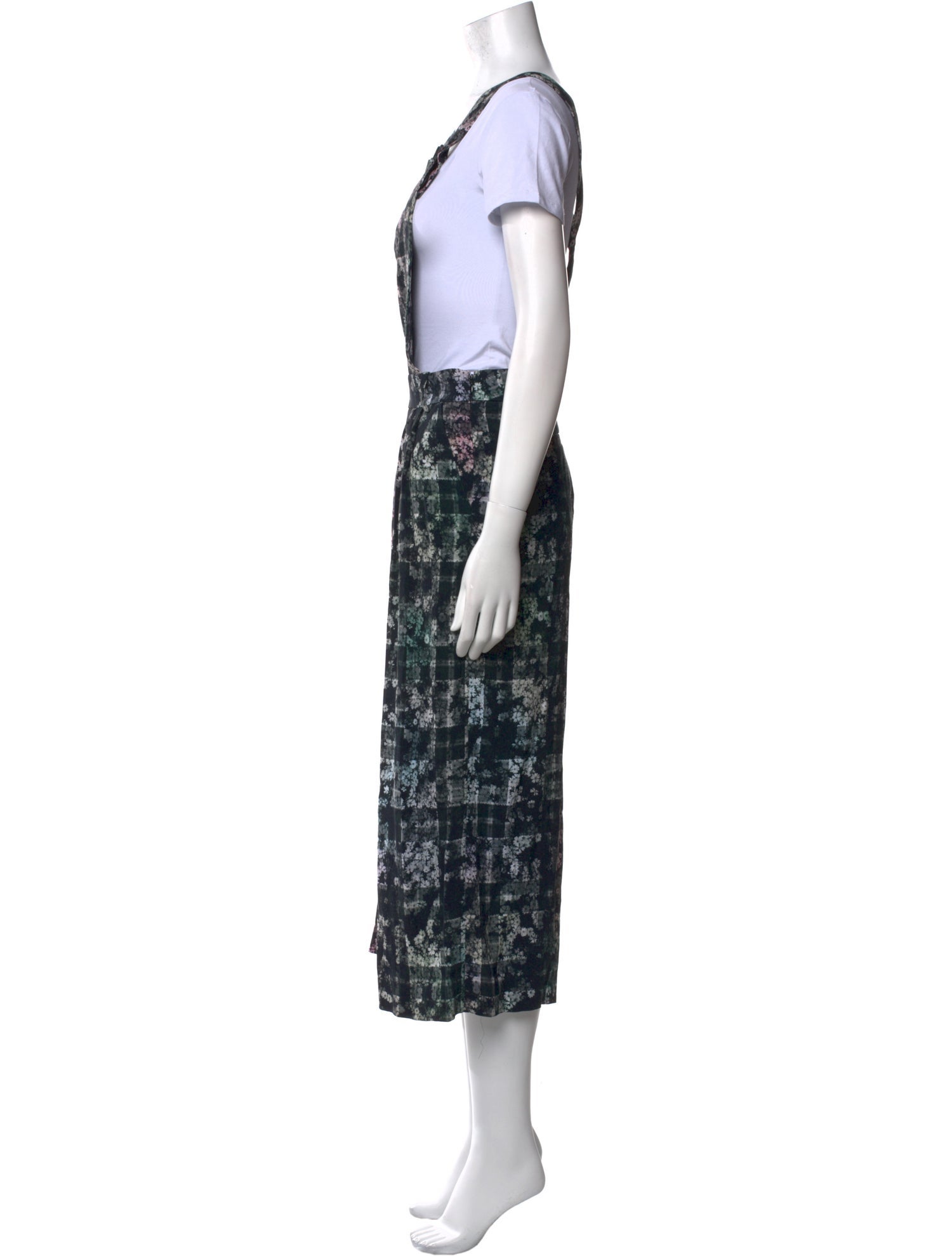 Tibi Printed Square Neckline Jumpsuit