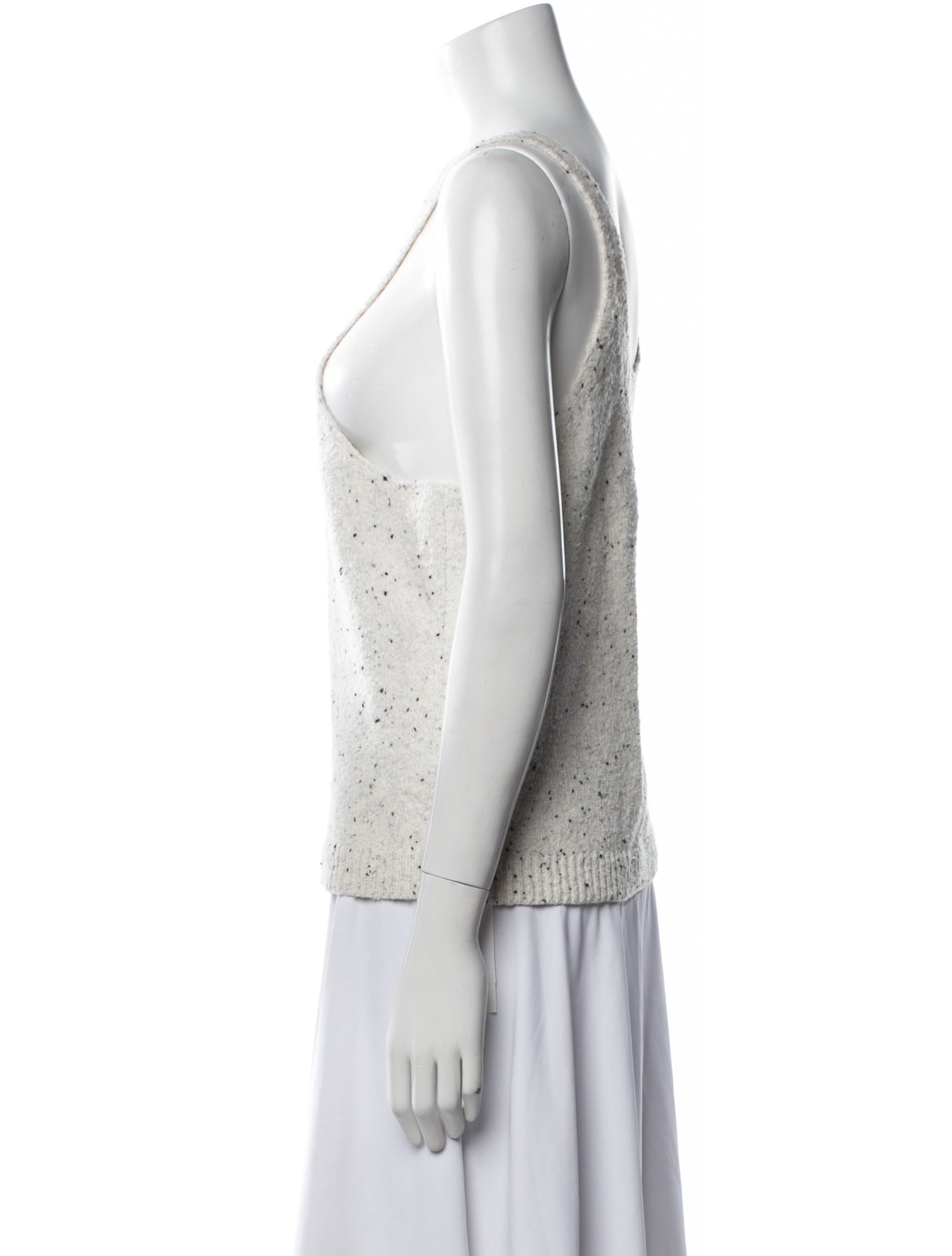 Tibi Wool Printed Top