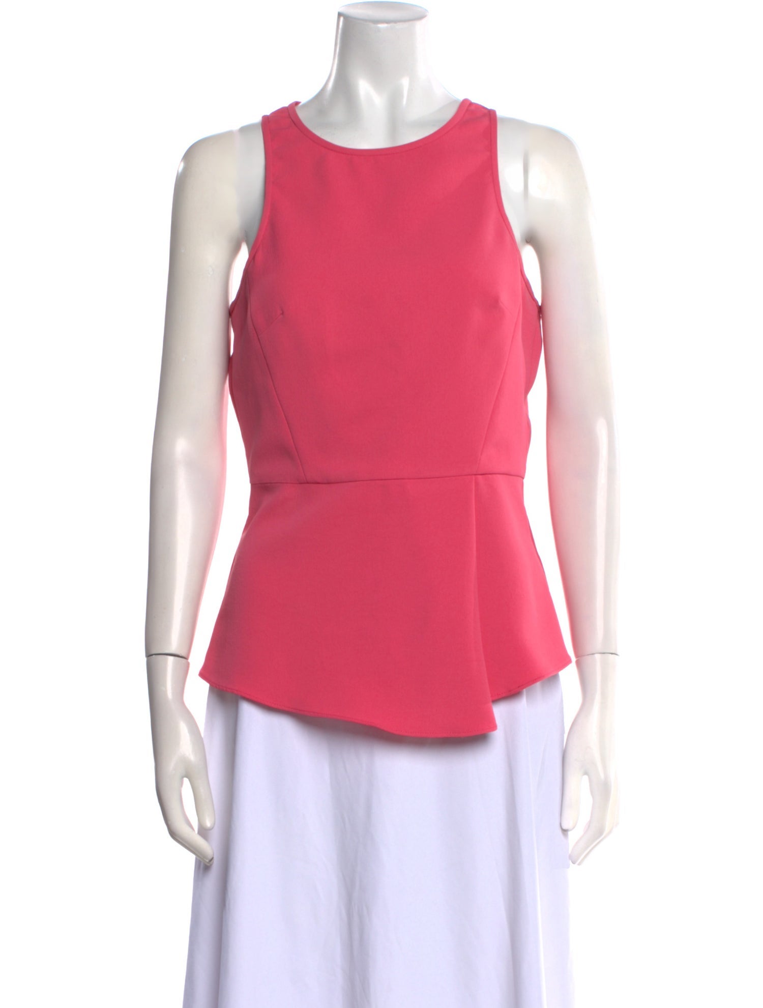 Tibi Crew Neck Sleeveless Top
