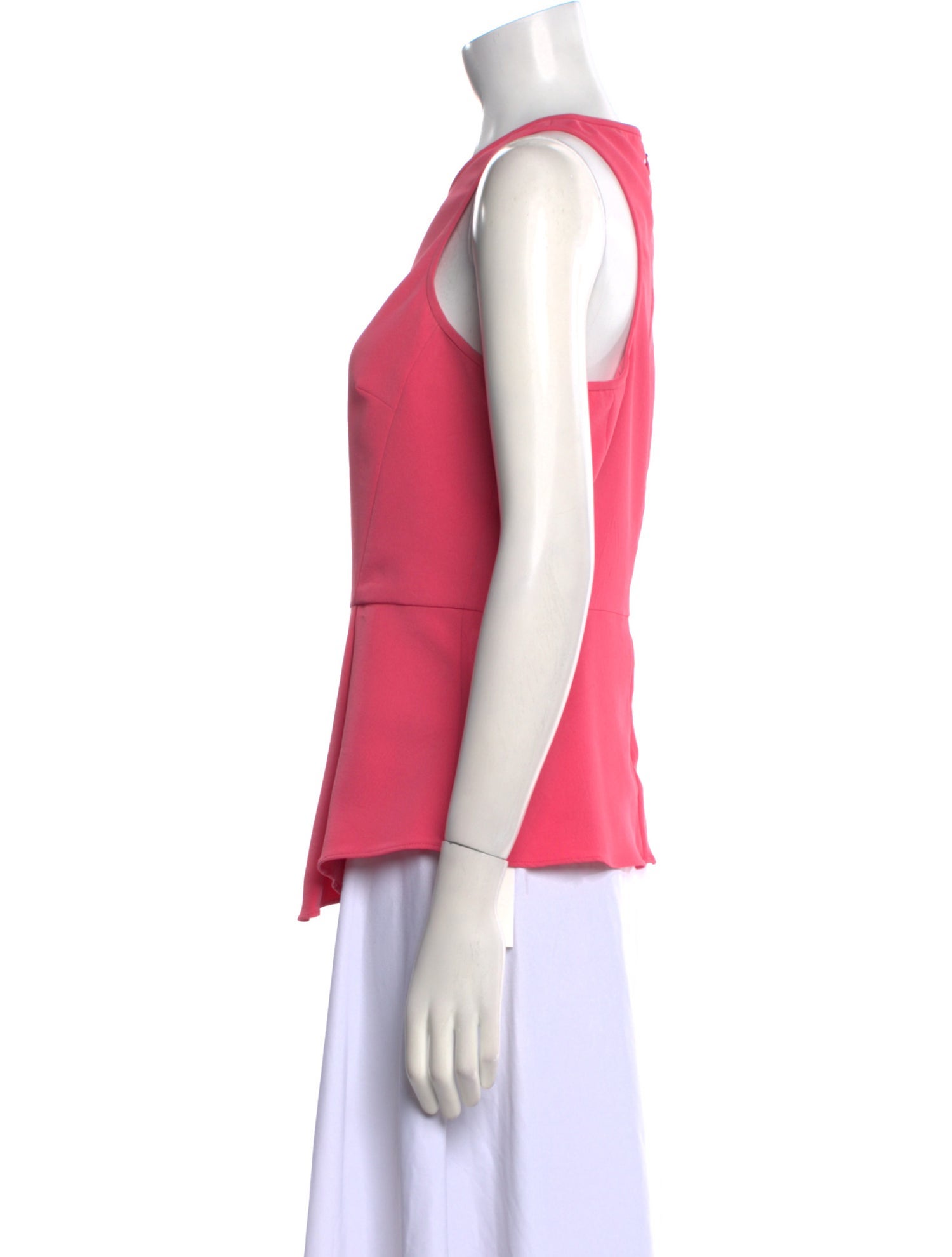 Tibi Crew Neck Sleeveless Top