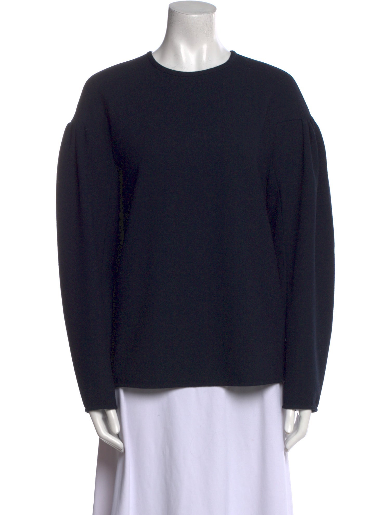 Tibi Crew Neck Long Sleeve Sweatshirt