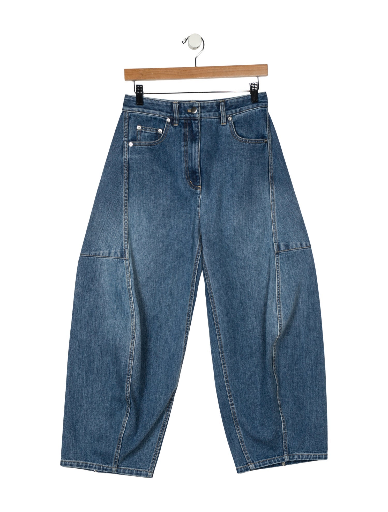 Tibi High-Rise Wide Leg Jeans