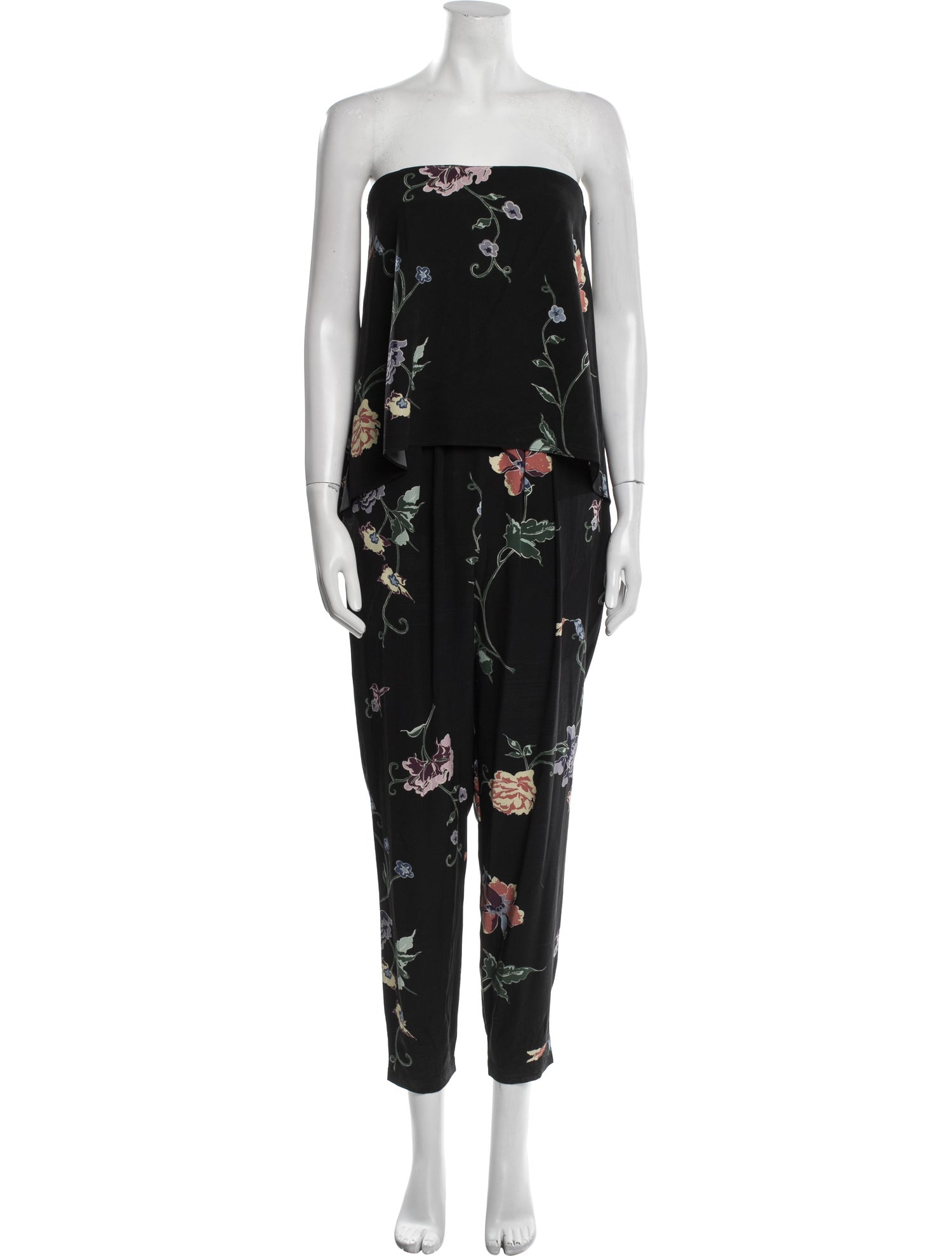Tibi Silk Printed Jumpsuit