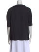 Tibi Bateau Neckline Three-Quarter Sleeve T-Shirt