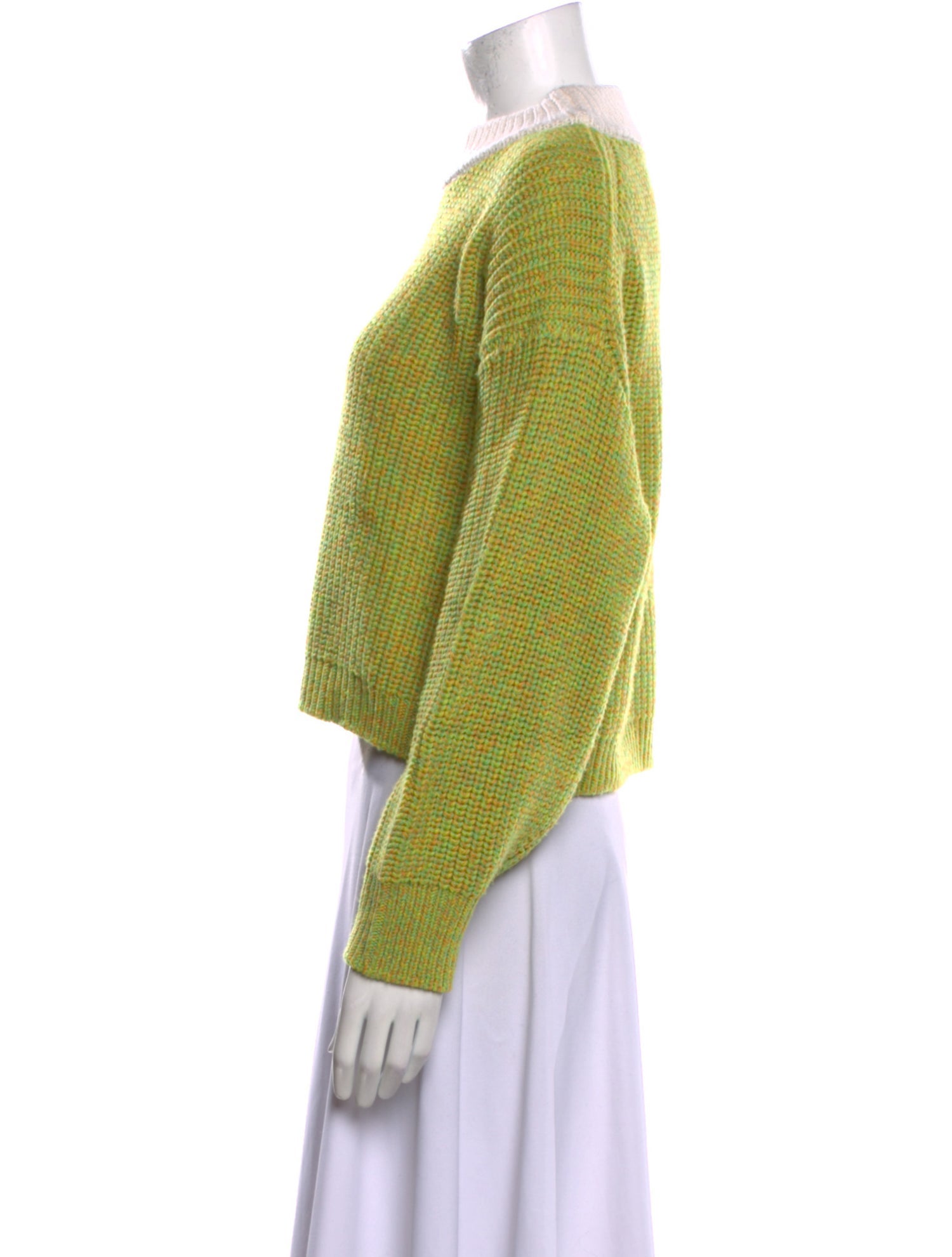 Tibi Merino Wool Mock Neck Sweater