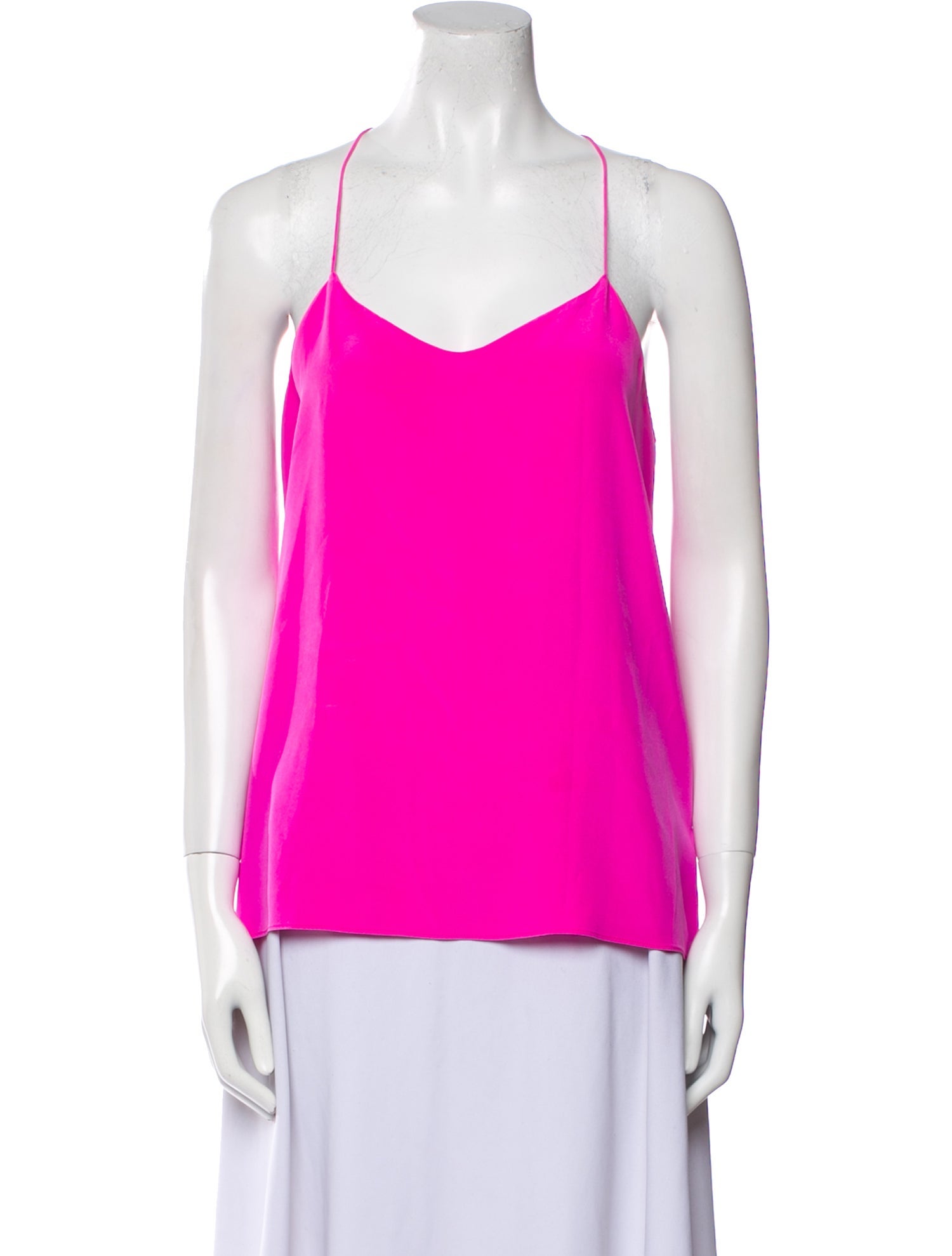 Tibi Silk V-Neck Top