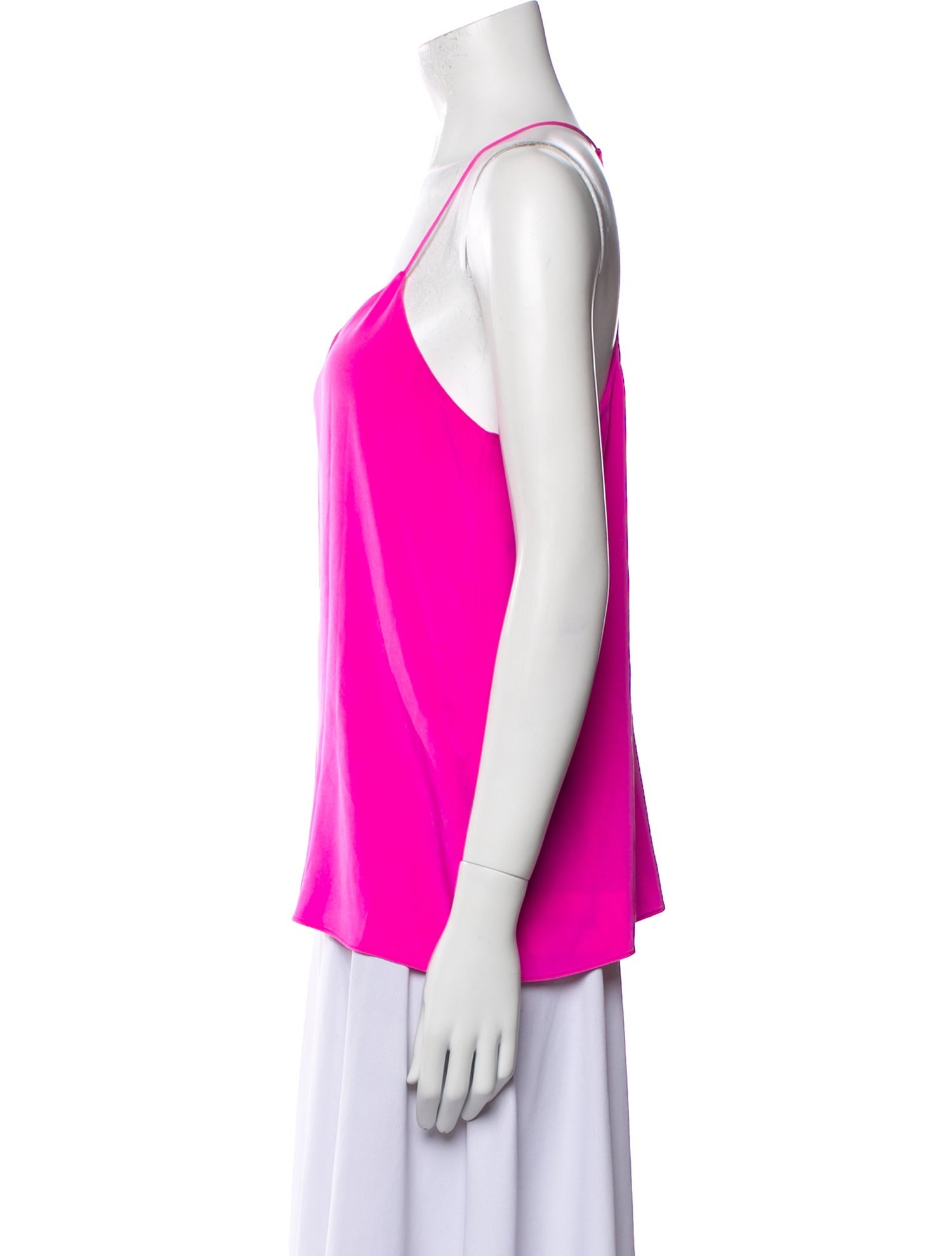 Tibi Silk V-Neck Top