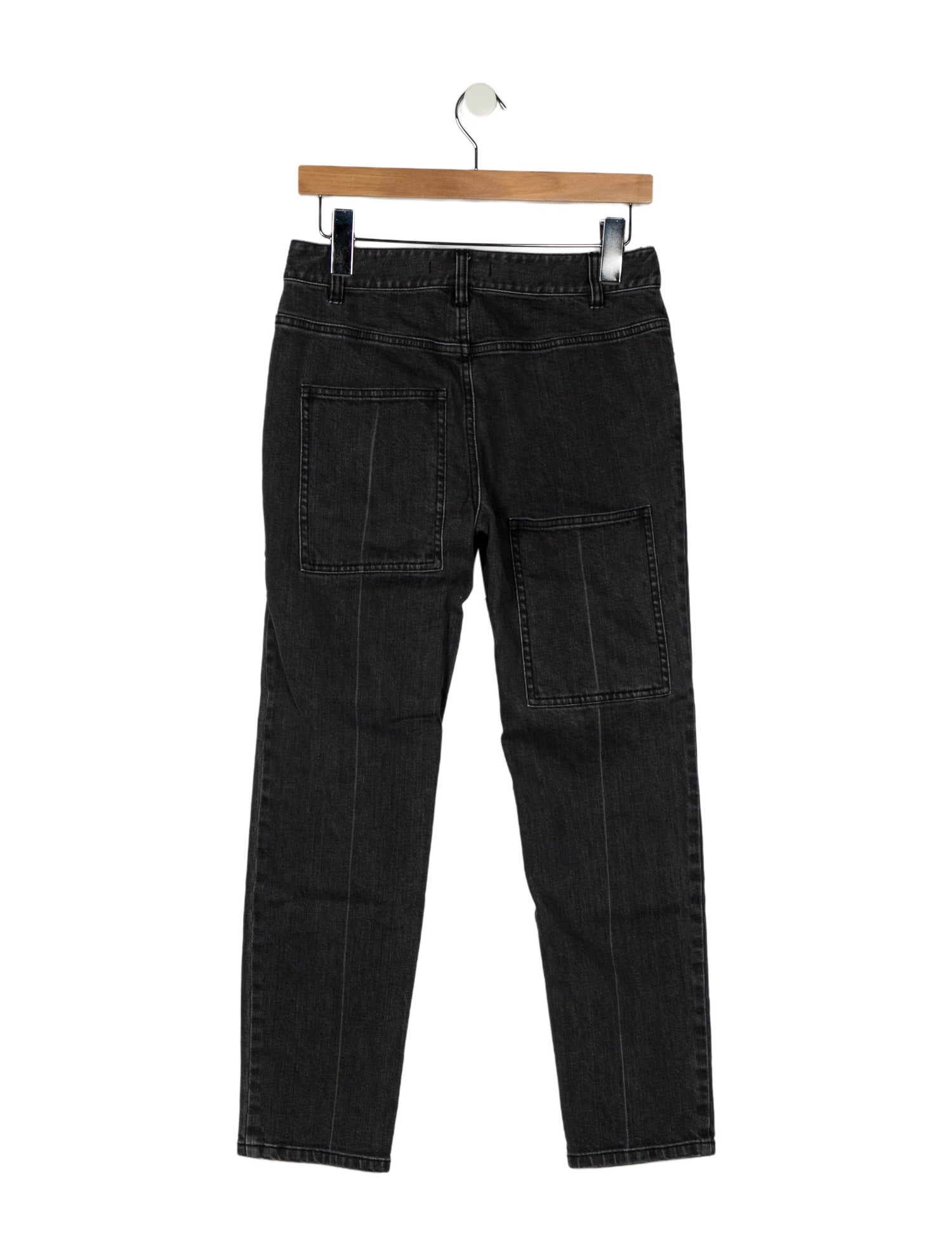 Tibi Mid-Rise Straight Leg Jeans